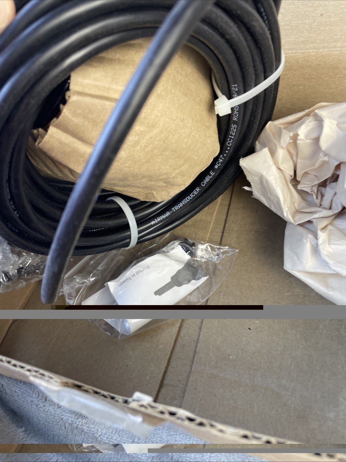Garmin B60 Bronze Tilted Element 20° Through Hull Transducer Blue 8 Pin