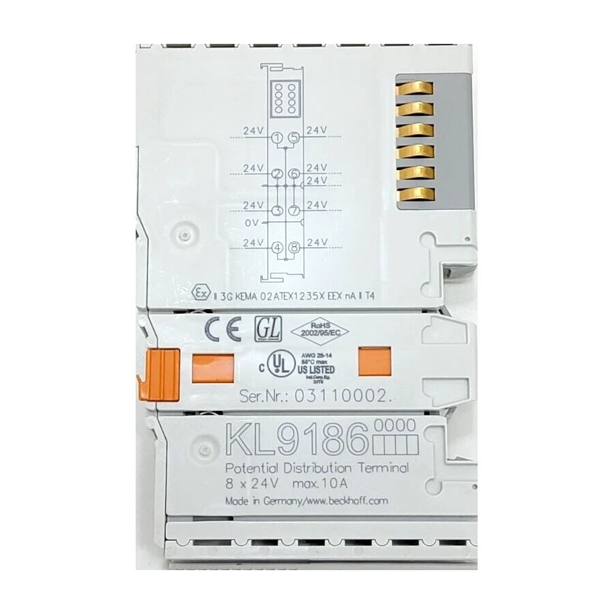 BECKHOFF KL9186 Module 8 x 24 V DC New✦KD
