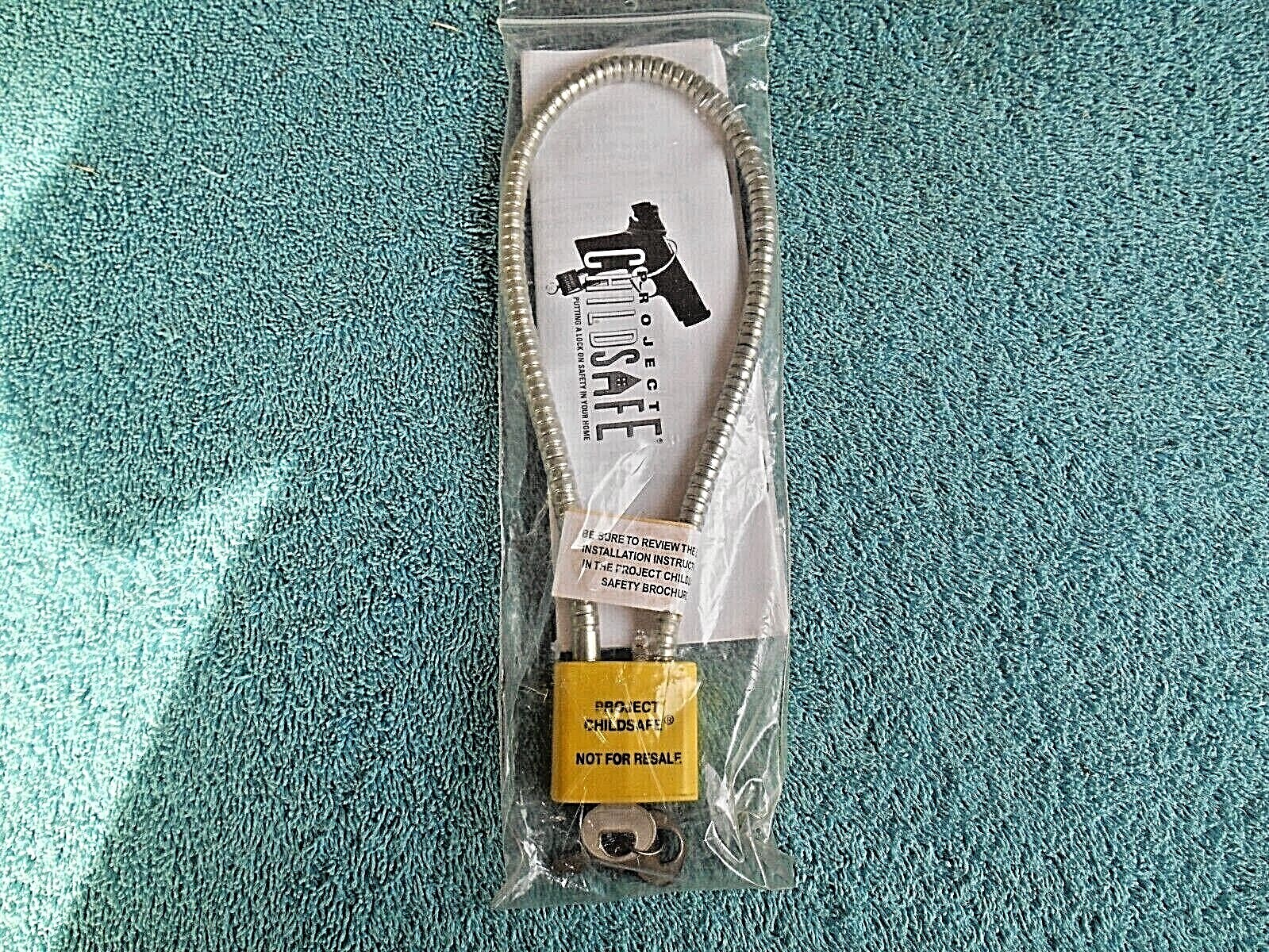 Project Child Safe Cable Gun Lock with 2 Keys New in Original Package