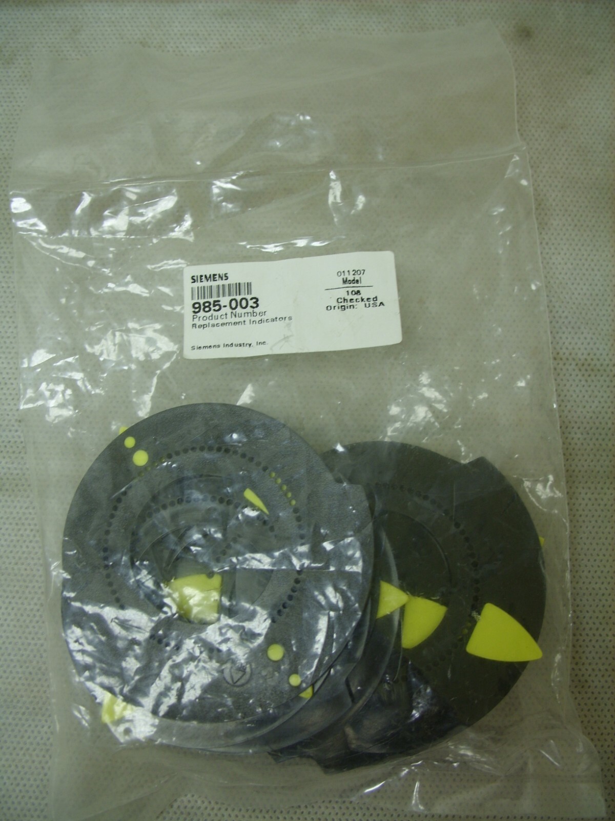 (10) Siemens HVAC Damper Actuator OEM Replacement Plastic Dial Indicator 985-003