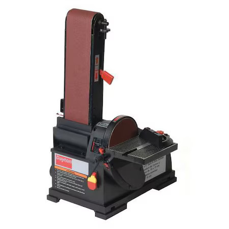 Dayton 35Gw70 Belt And Disc Sander, 1/2 Hp, 6 In Disc Dia, 3600 Rpm Disc Speed,