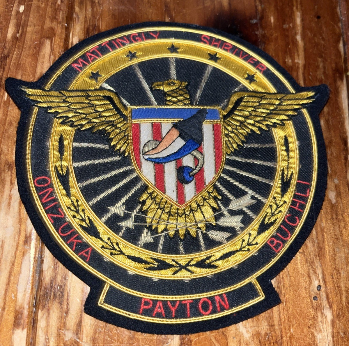 NASA Space Shuttle Discovery 1985 STS-51C Mission Bullion Patch 6"