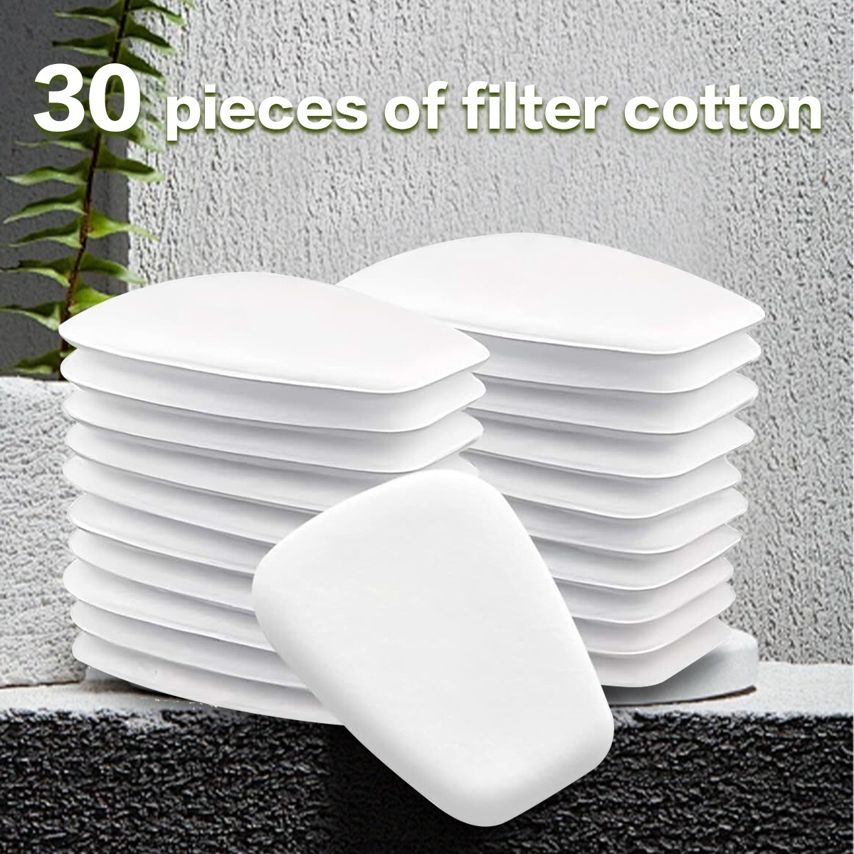 30Pcs 5N11 Cotton Filter Replacement for 6200 6800 7502 Respirator Mask