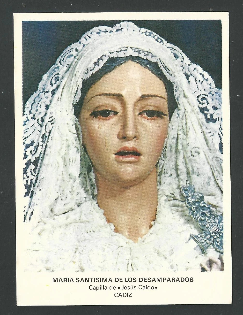 Holy card de la Virgin Dolorosa santino image pieuses estampa