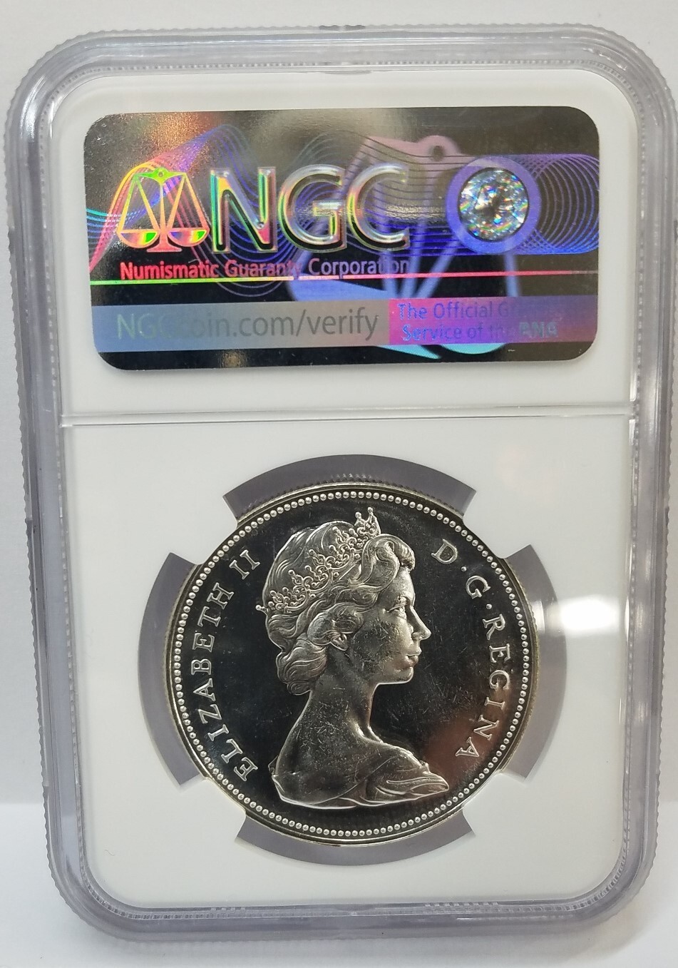 1966 Canada $1 Large Beads PL66 Cameo