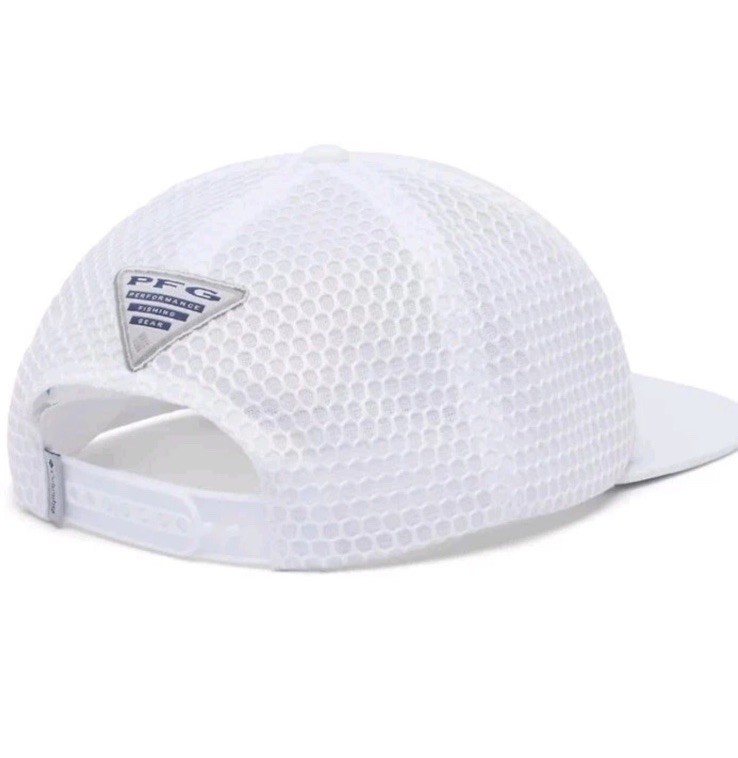 Columbia Skip Cast 3D Stretch Mesh Snap Back Unisex O/S White