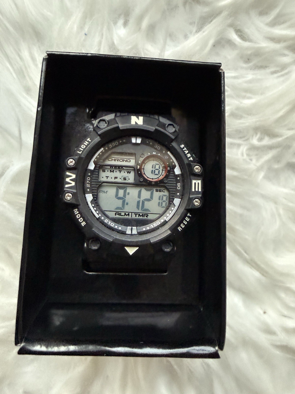 Digital Watch -Alarm Stopwatch Backlit Display