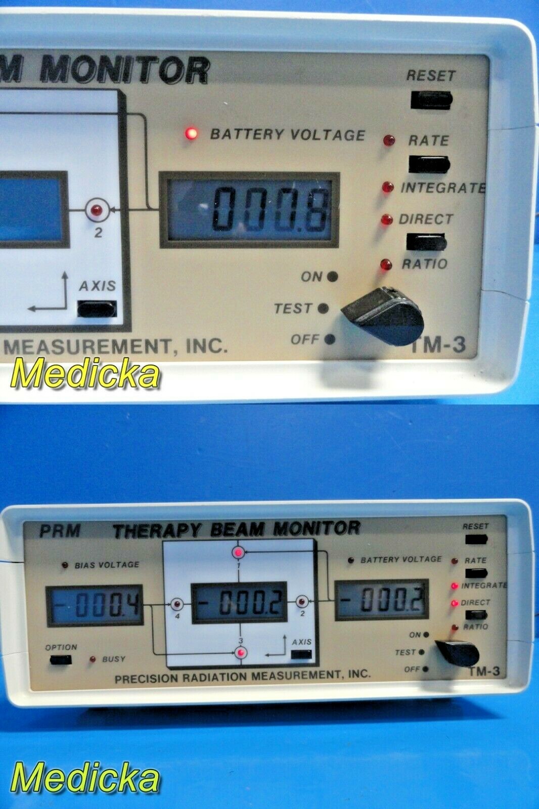 Precision Radiation Measurement Inc PRM TM-3 Therapy Beam Monitor ~ 19223