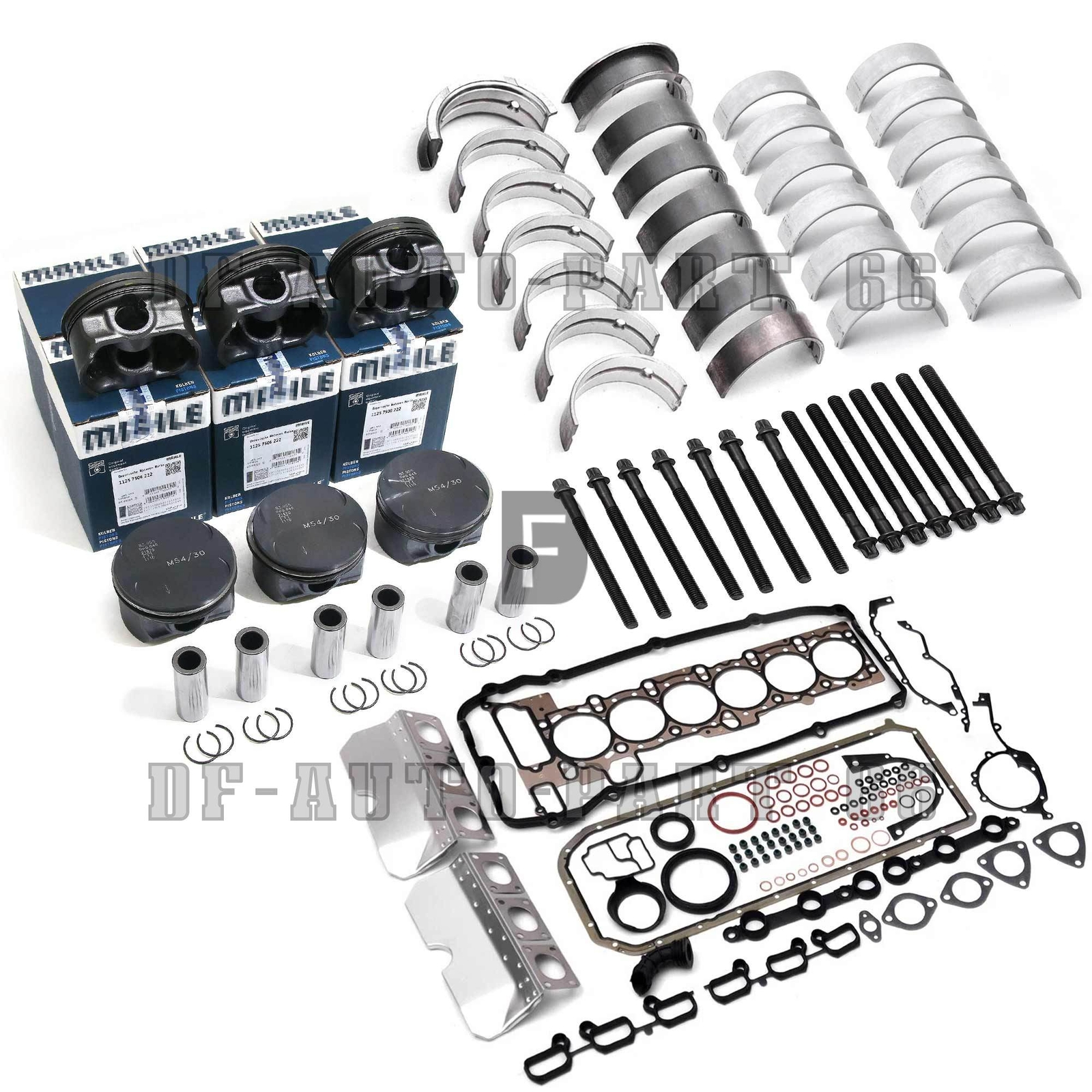 Engine Overhaul Rebuild Pistons Kit For BMW 325i 530i X3 X5 E46 E60 M54 2.5 3.0