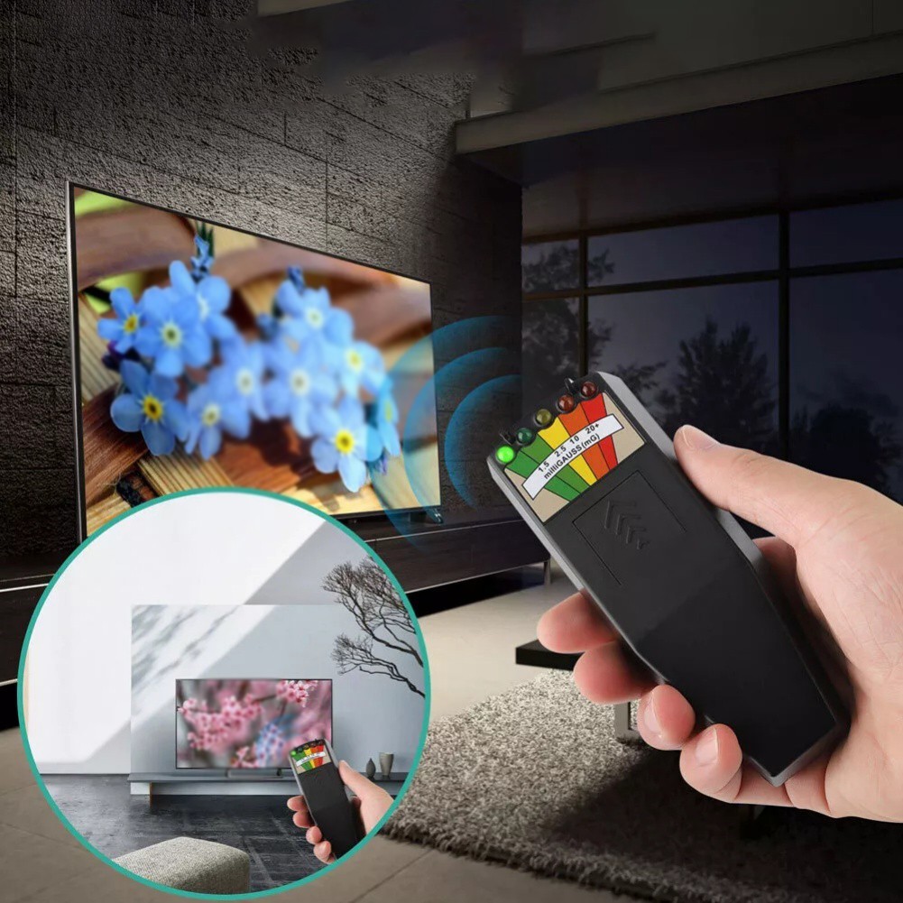 Efficient and Portable EMF Meter for Electric Device Measurement Black
