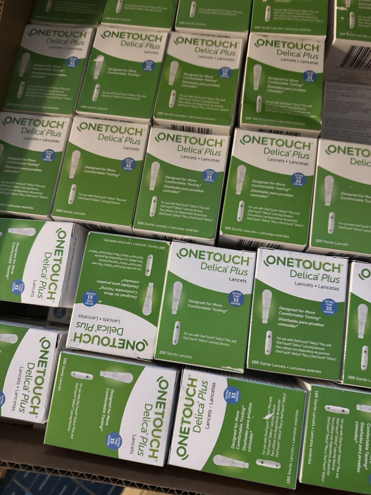 1000 ONE TOUCH DELICA PLUS 33 GAUGE LANCETS (2Exp 6/2026 To 27