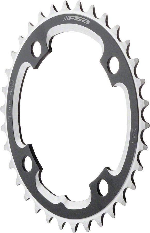 Full Speed Ahead DH Pro MTB Chainring - 42t, 104 BCD, 4-Bolt, Aluminum, Black