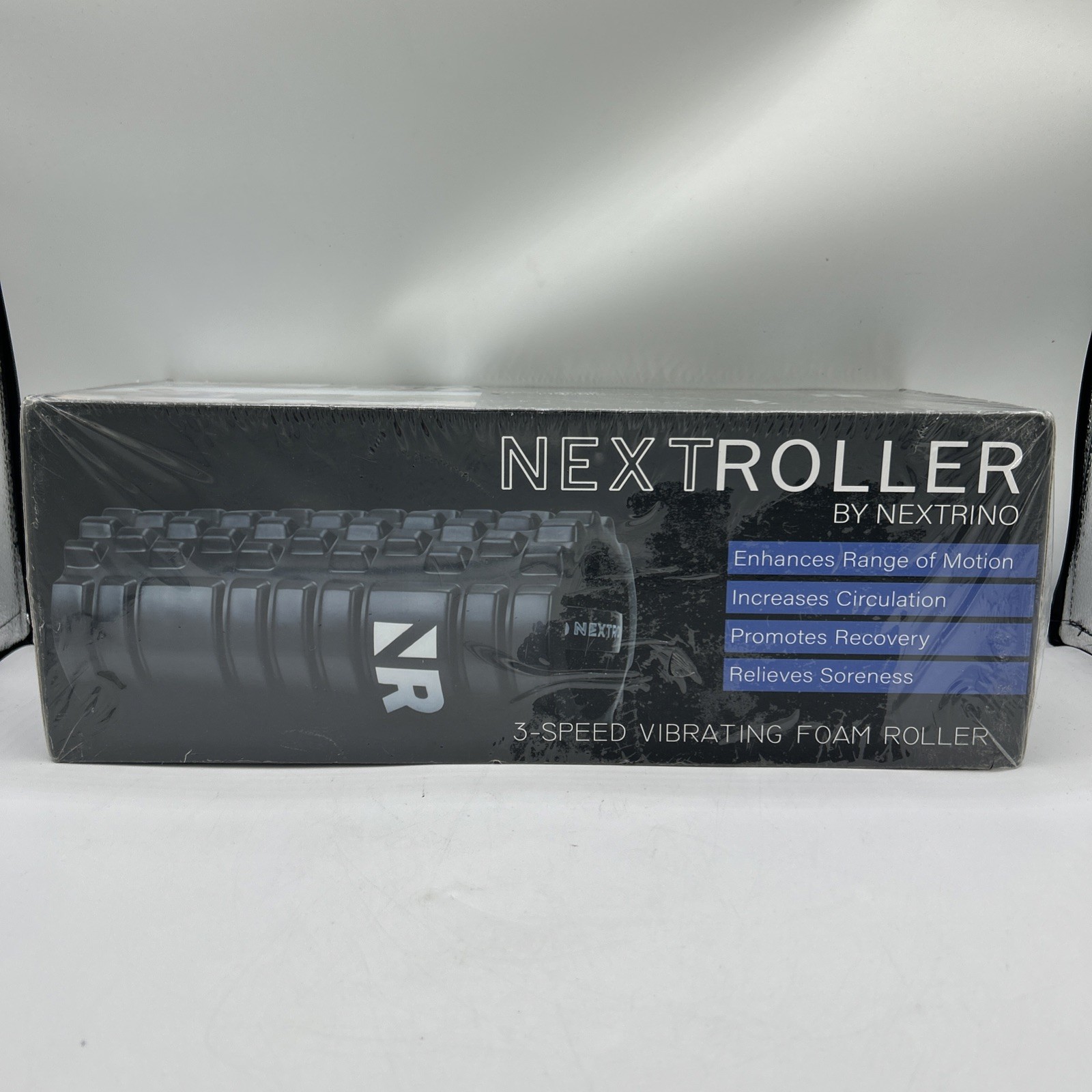 NextRoller Nextrino 3-Speed Rechargeable Vibrating Foam Roller Sealed Box