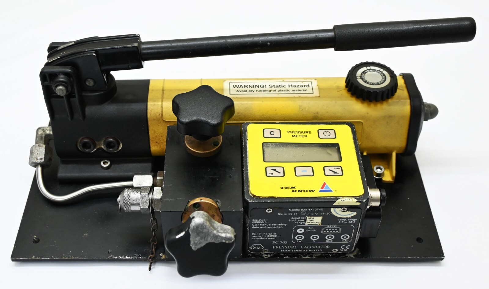 Scan Sense Intrinsically Pressure Calibrator PC 705- N-3173 / 0-1000 PSI (2858)