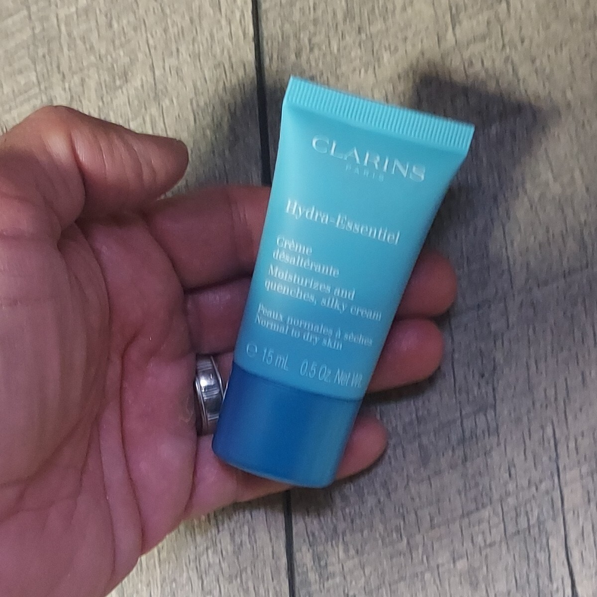 LOT OF 2 Clarins Hydra Essentiel Silky Moisture Cream Normal to Dry Skin .5oz ea