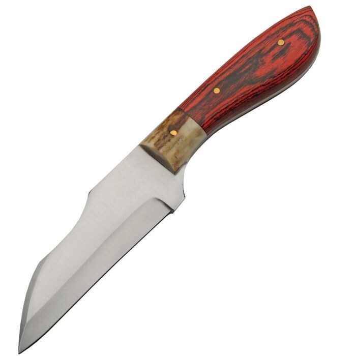 Rite Edge Redtail Hunter Fixed Knife 4.75 Stainless Blade Pakkawood/Stag Handle