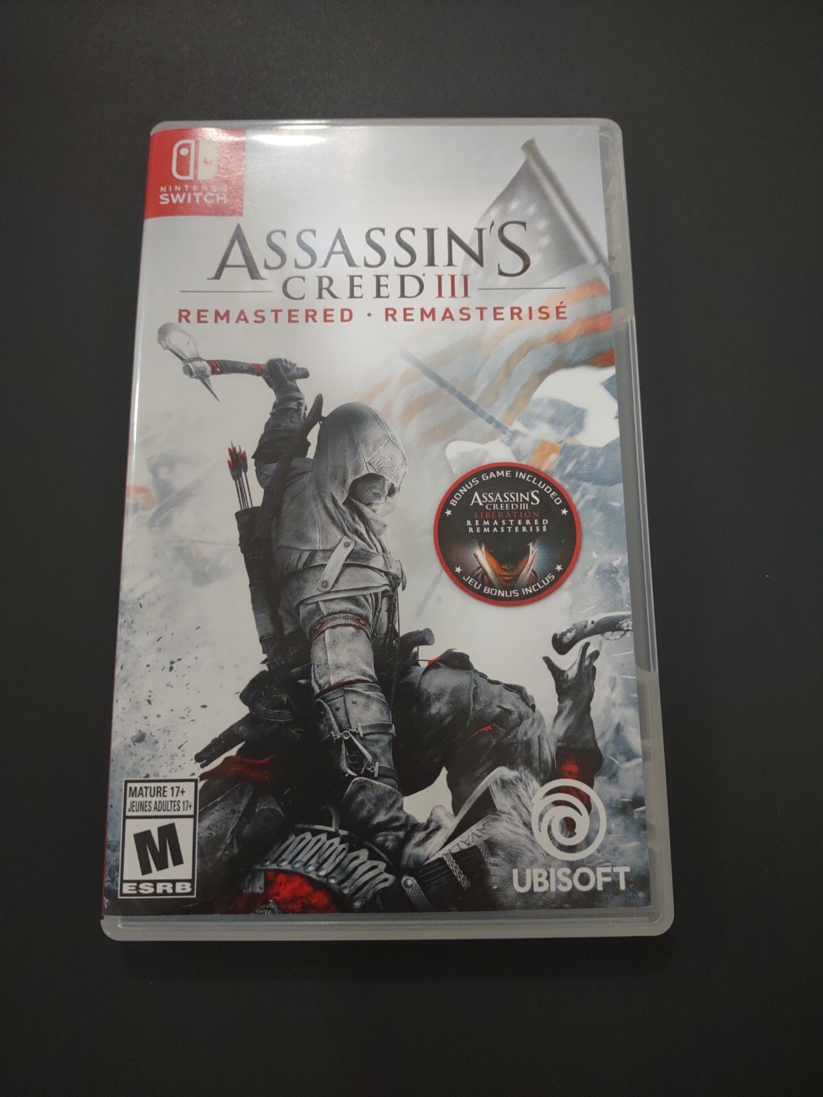 Authentic Case ONLY - Assassin's Creed III Remastered Nintendo Switch Box
