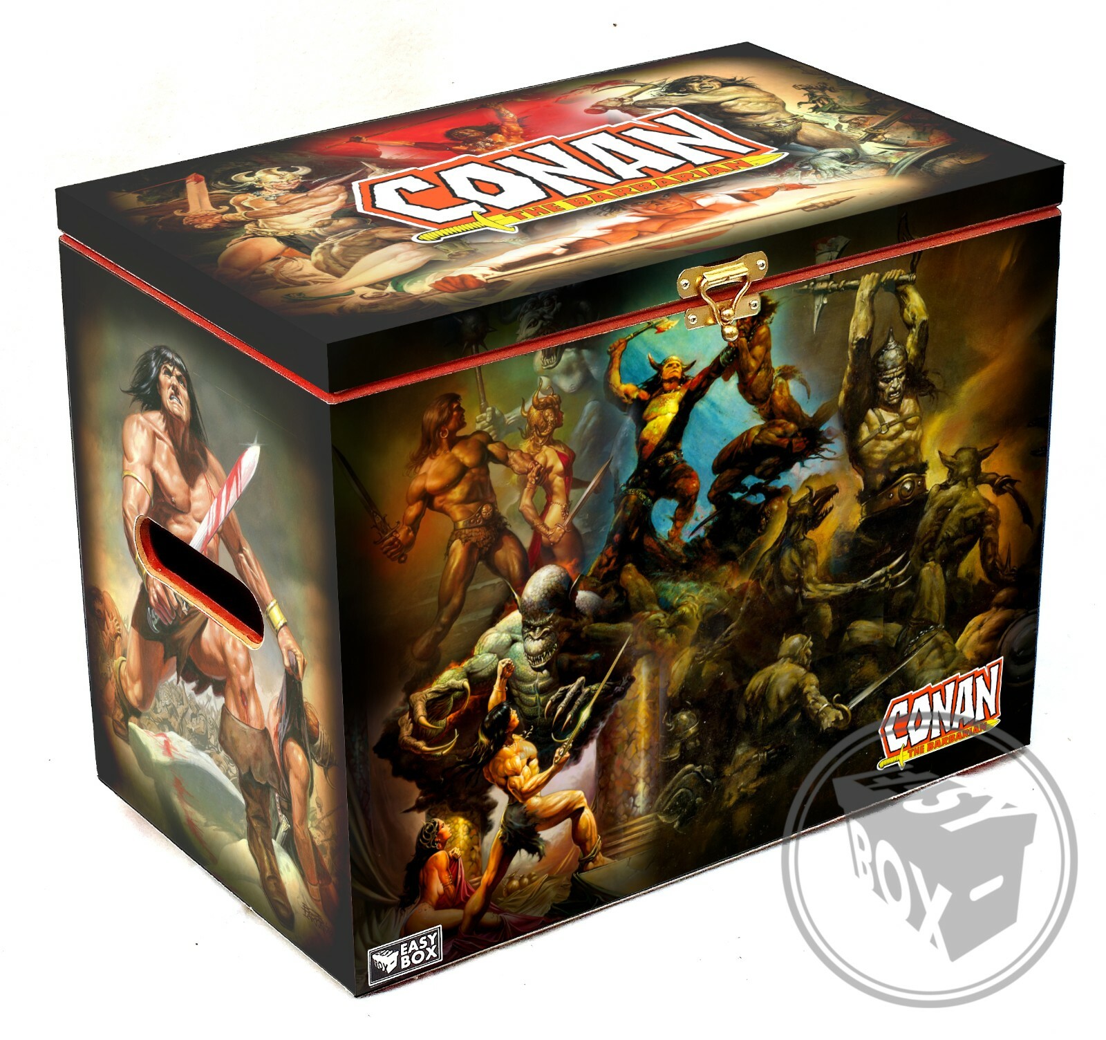 Conan The Barbarian - Large Comic Book Magazine Hard Box Chest MDF