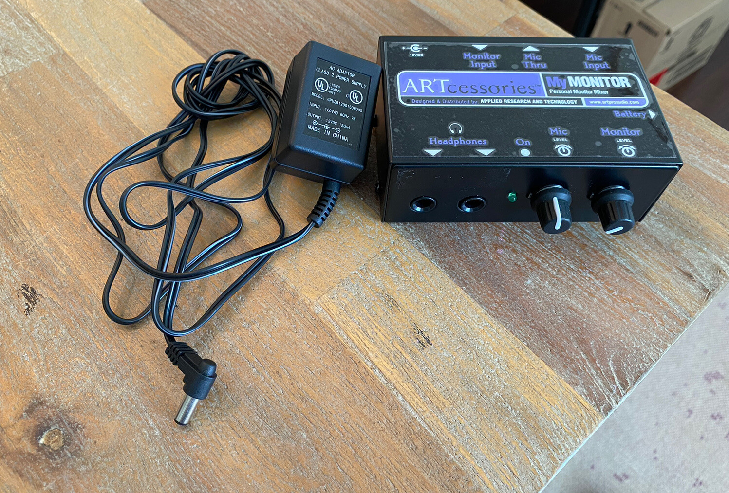 ART My Monitor Personal Headphone Monitor Mixer With AC Adaptor NICE FREE SHIP