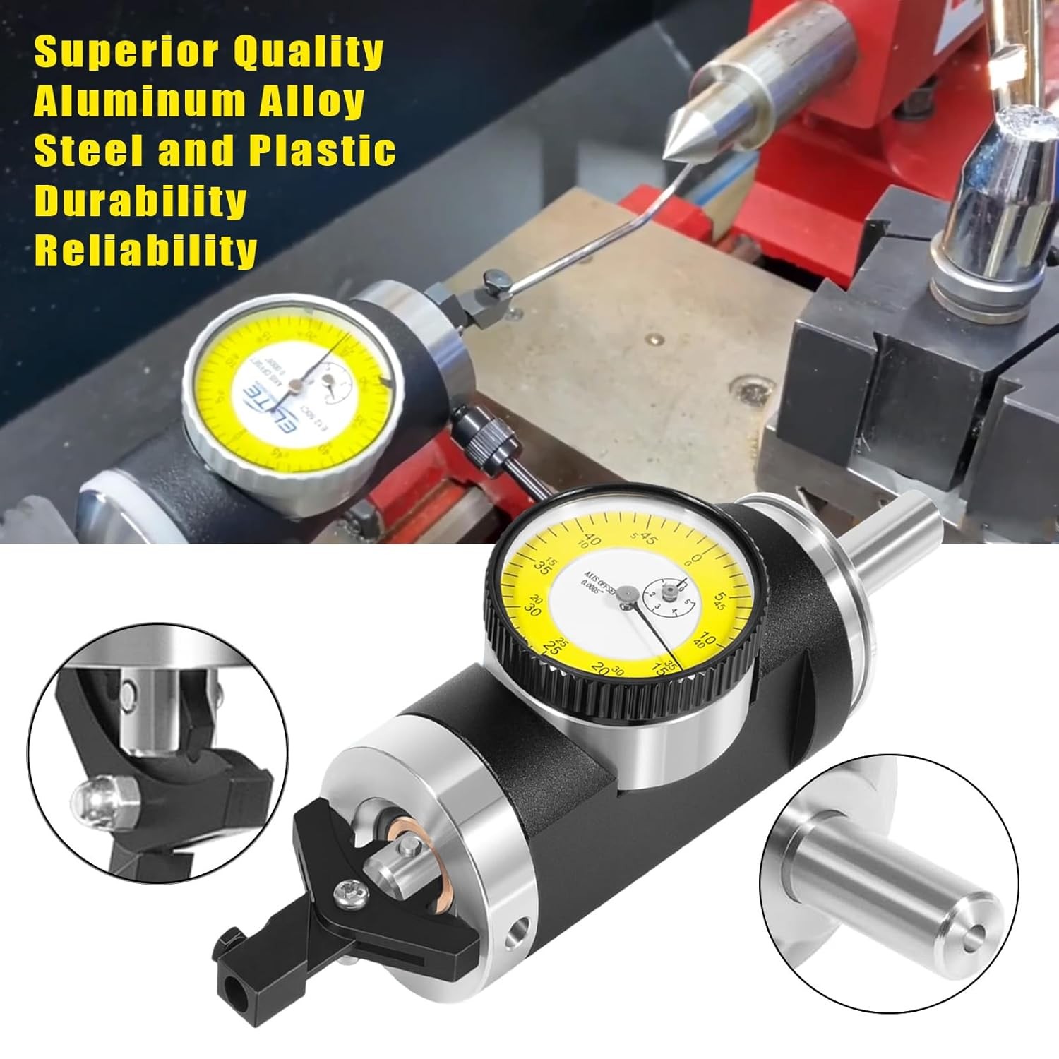 Coaxial Centering Indicator Co-Ax Precision Milling Machine Test Dial .0005 CNC