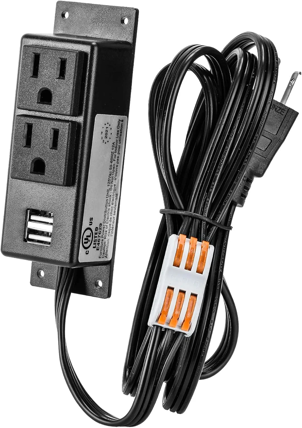 Gun Safe Power Outlet Kit, Briidea Gun Safe Accessory Electrical Outlet with USB