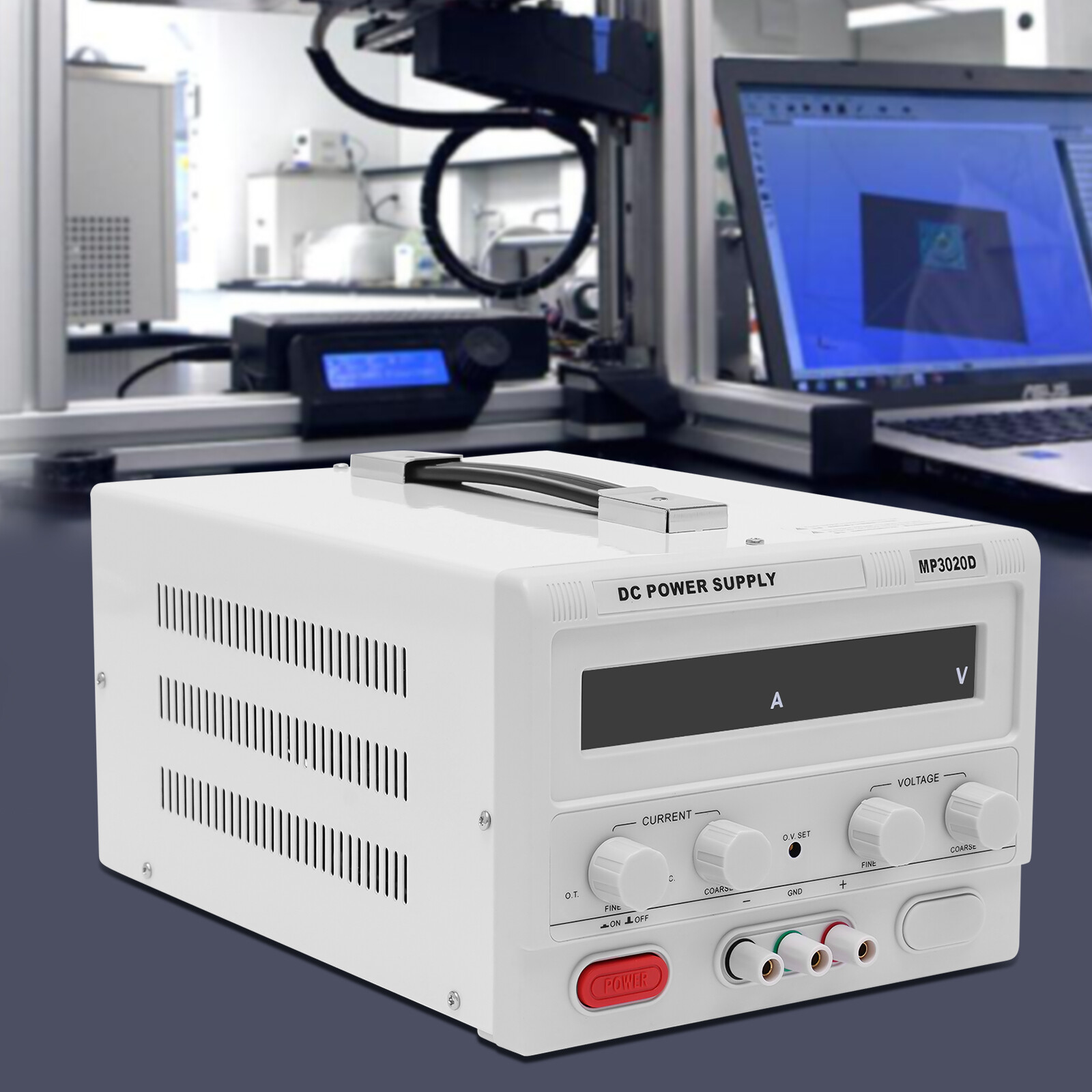 0-30V 0-20A Lab Test DC Power Supply Adjustable DC Regulated Power Variable 600W