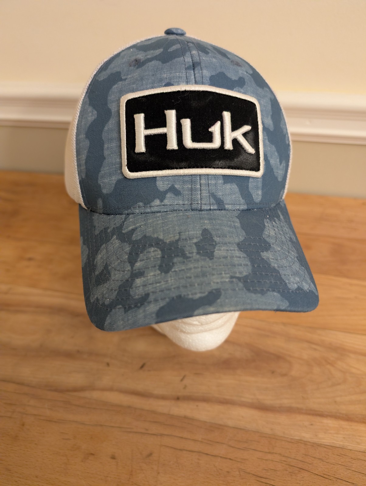 Huk Running Lakes Snapback Trucker Hat Blue