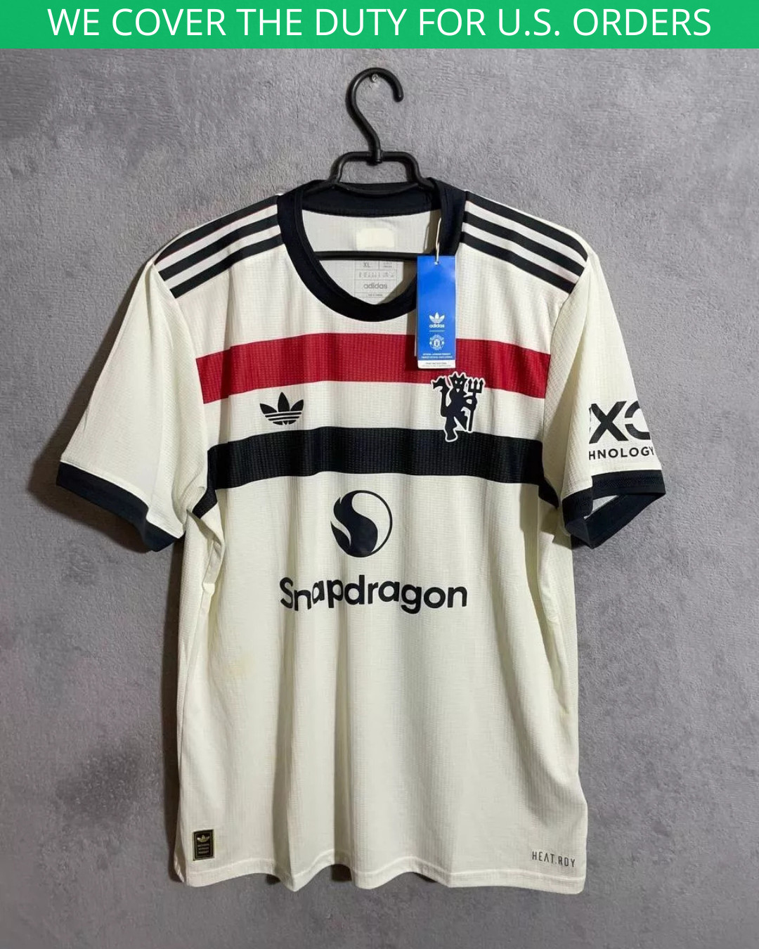 Manchester United Jersey Authentic Third Football Shirt 2024 Adidas Men SZ XL
