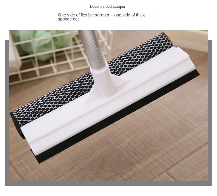 S2-in-1 Window Squeegee Cleaner with Retractable Pole Glass Cleaning Tool