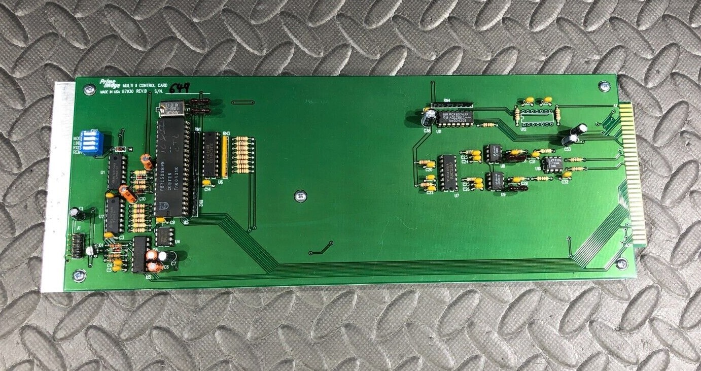 PRIME IMAGE MULTI II CONTROL CARD 87930 REV. B. 10XII
