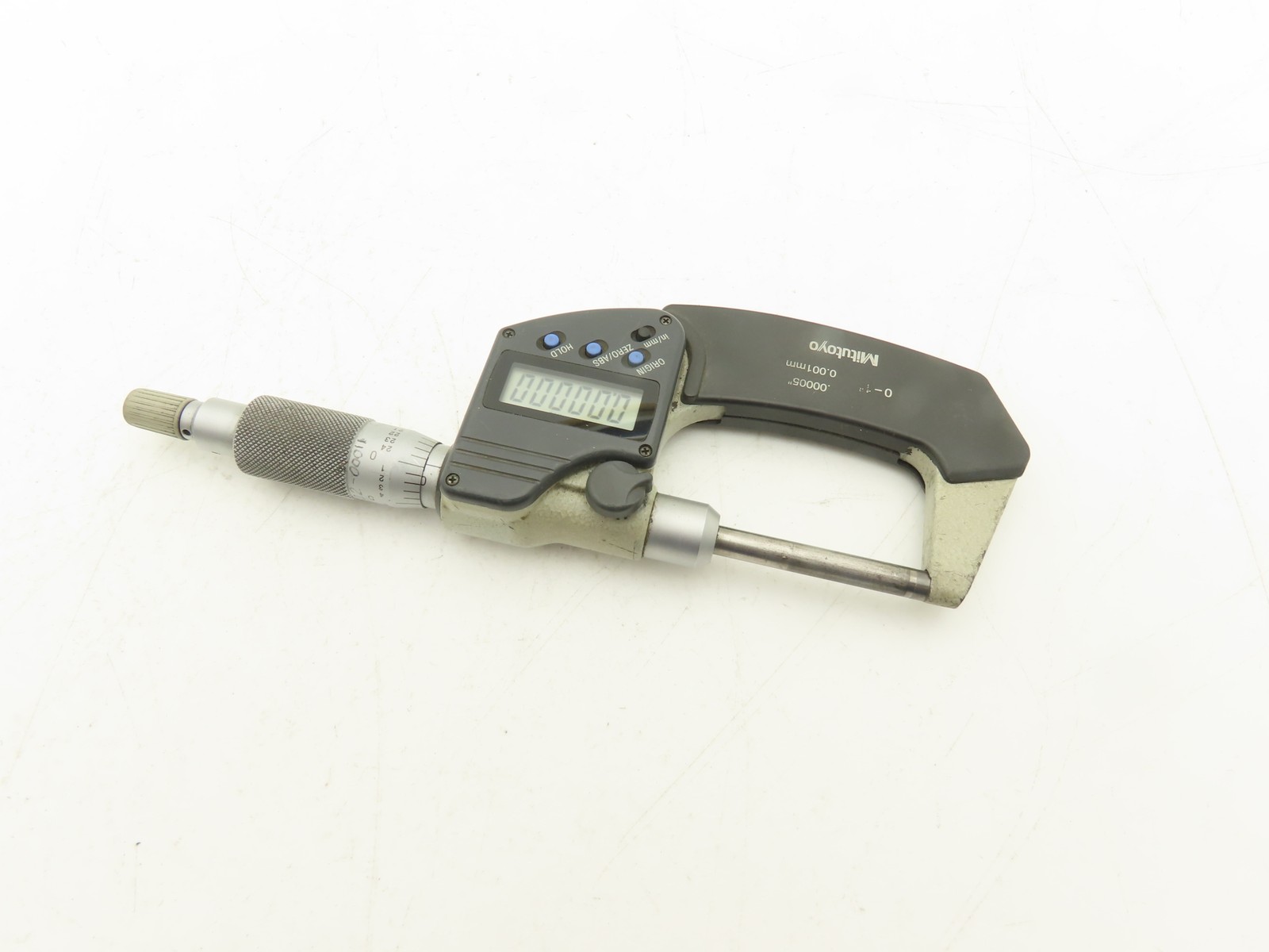 Mitutoyo 406-350 Digimatic Micrometer 0-1" 25mm Range Non-Rotating Spindle