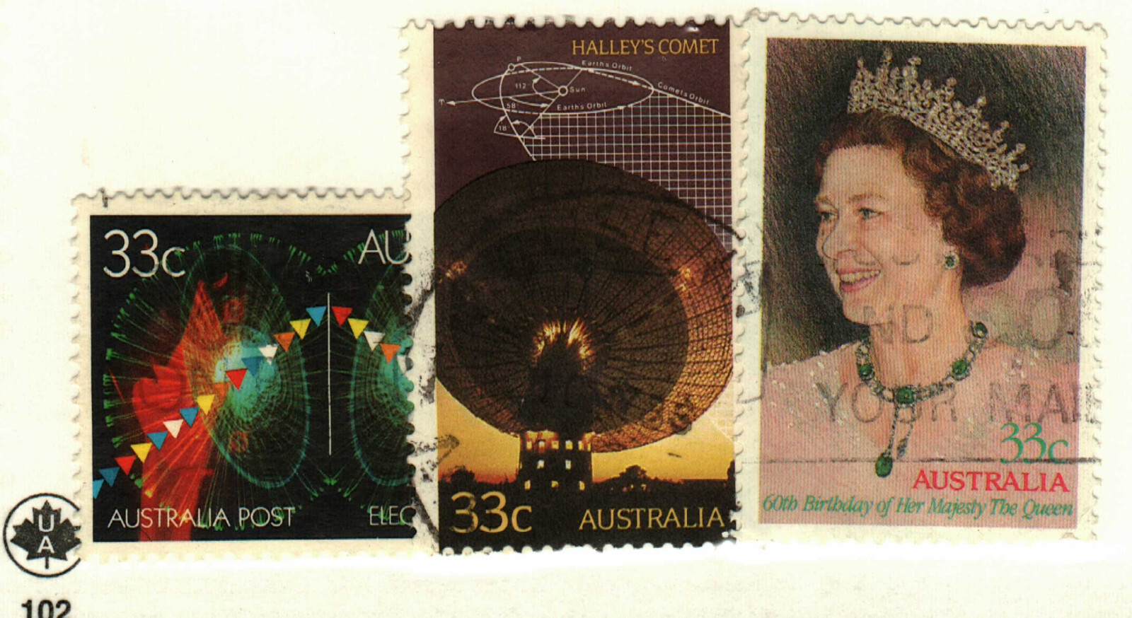 Australia #961, 982-3 used QEiI
