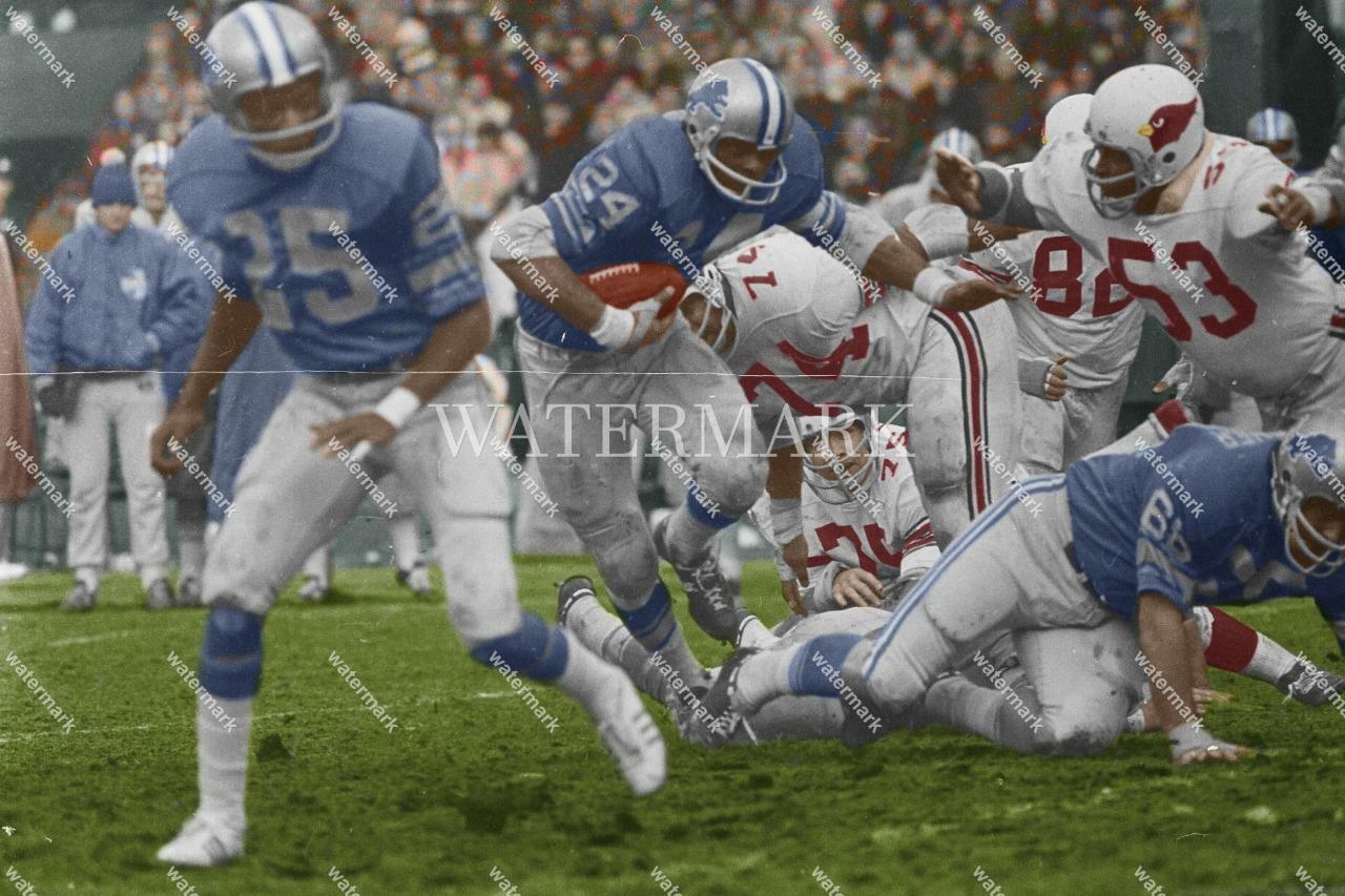 DI726 Mel Farr Detroit Lions Football 8x10 11x14 16x20 Colorized Photo
