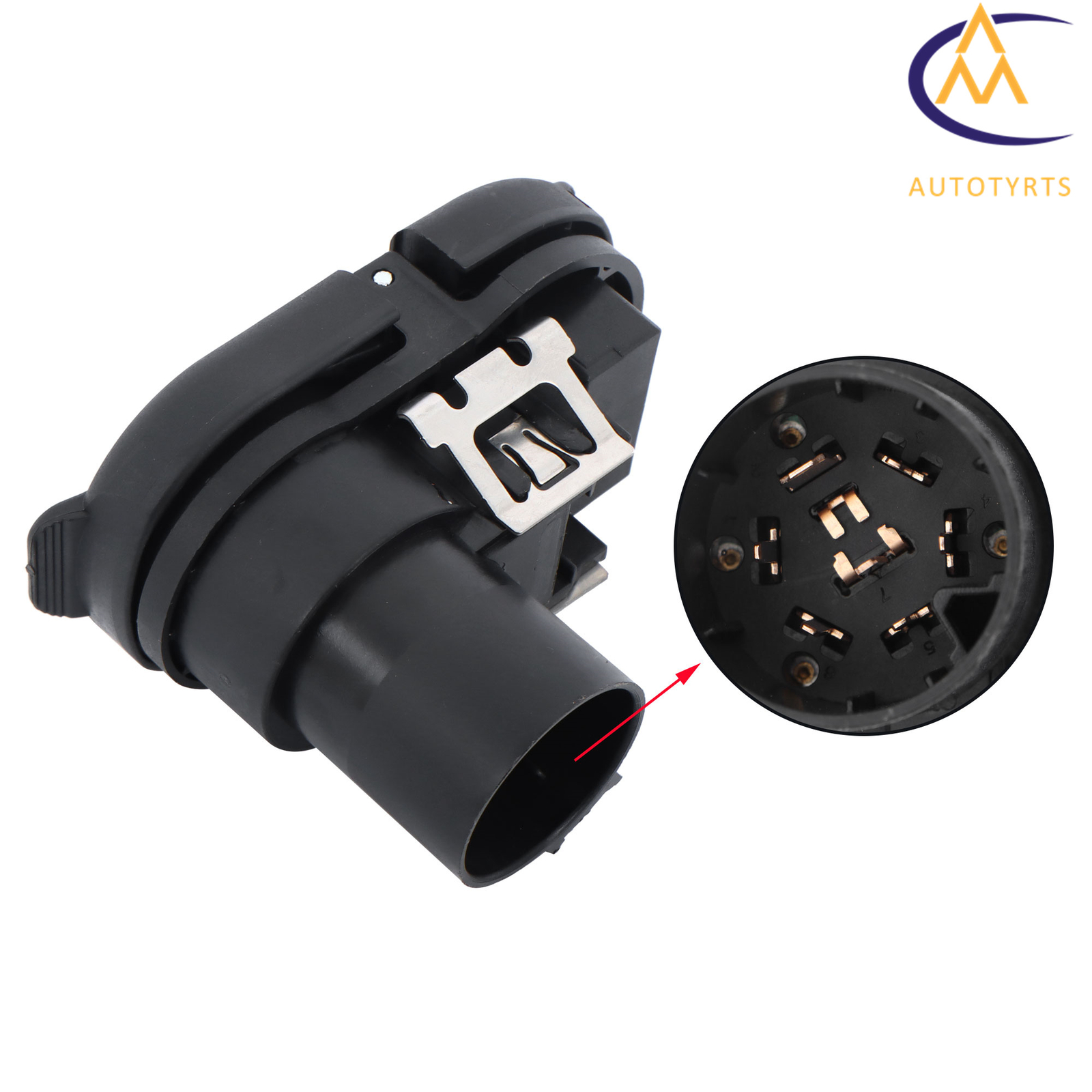 68014986AB Rear Bumper Trailer Tow Connector Fit For 2012-2022 RAM 1500 2500