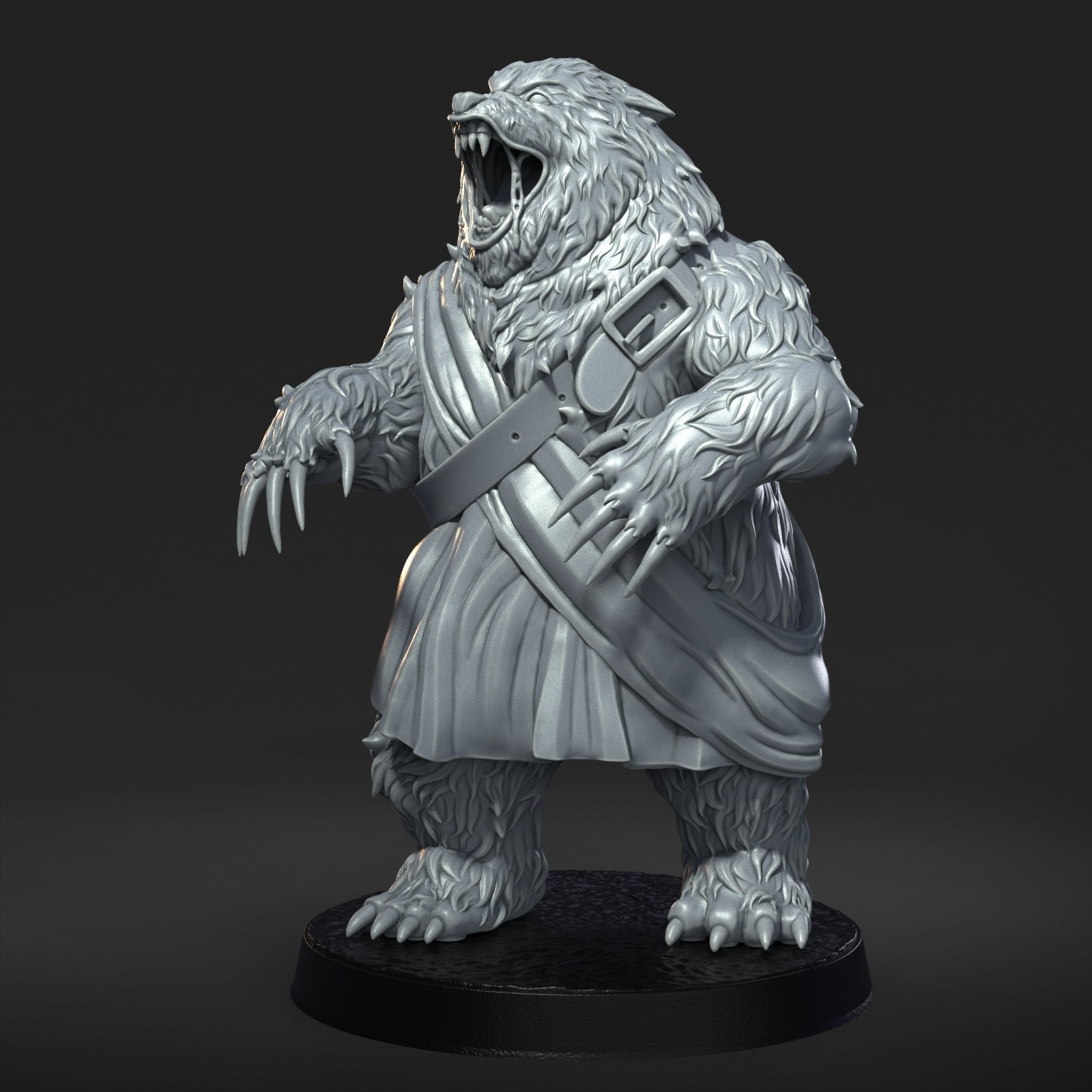 Dungeons and Dragons - Playable Character - Male Bearfolk - Barbarian, Fighter