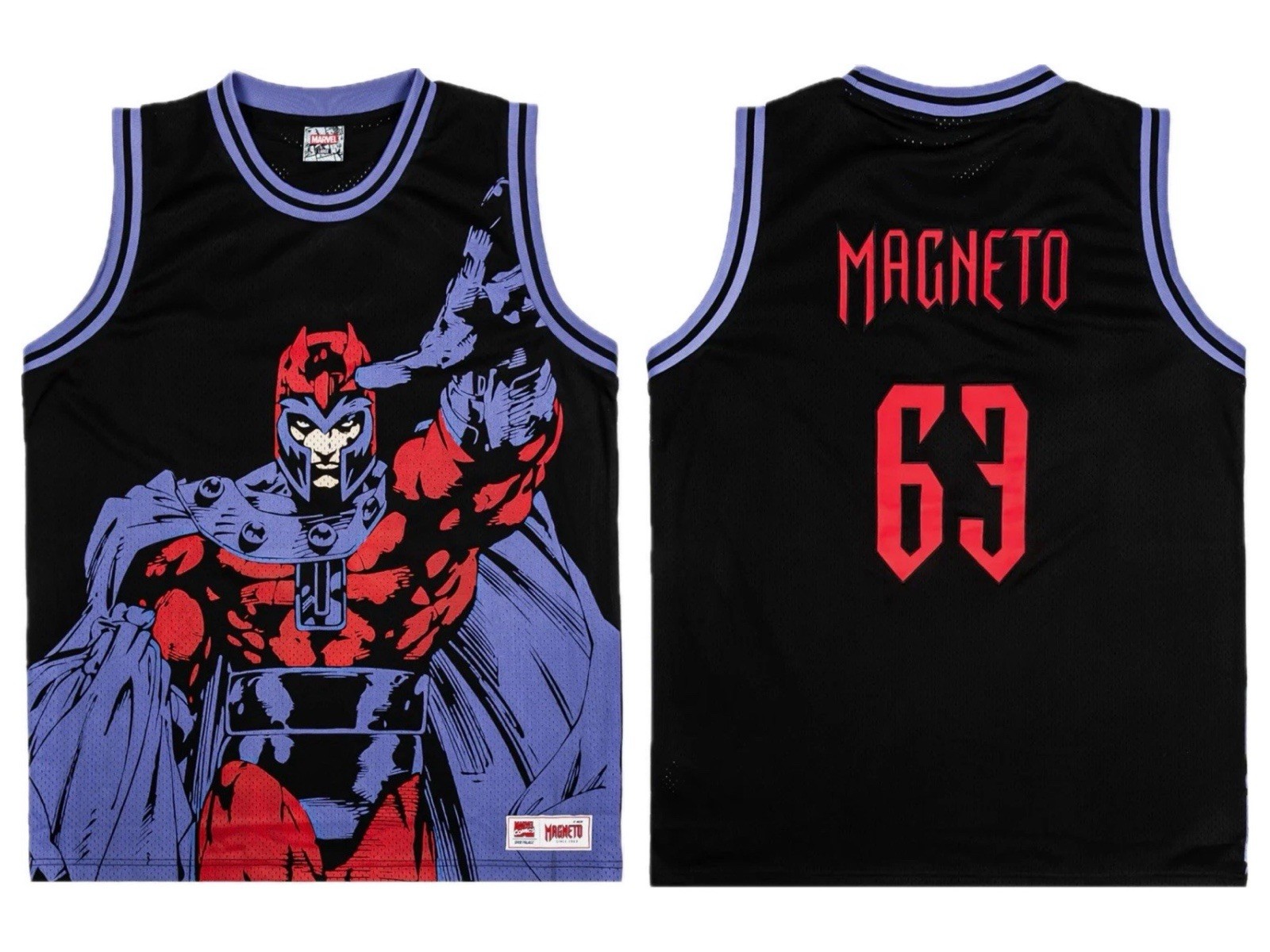 Magneto Marvel Comics Black Basketball Jersey Mens Large New Shoe Palace
