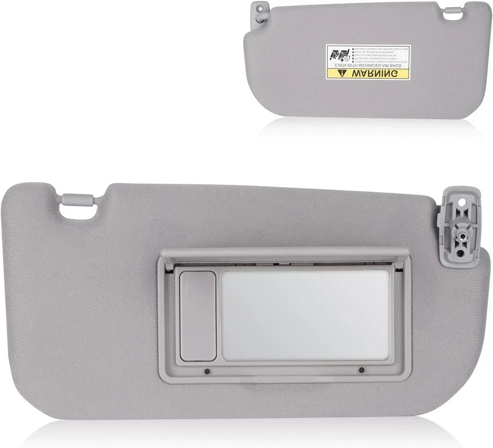 Sun Visor With Makeup Mirror Gray Left Driver Side for Kia Sportage 2005-2010