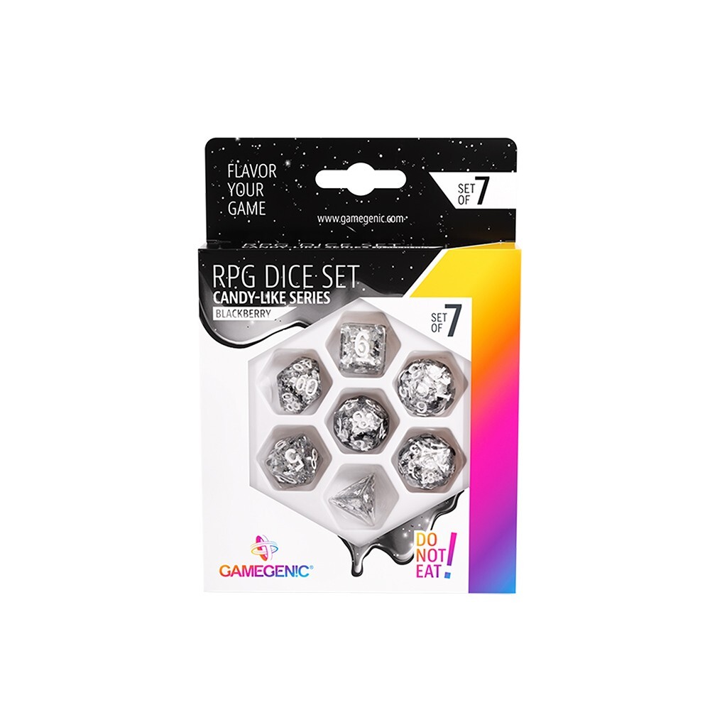 CANDY-LIKE SERIES - BLACKBERRY - RPG DICE SET (7 PCS) GameGenic NEW
