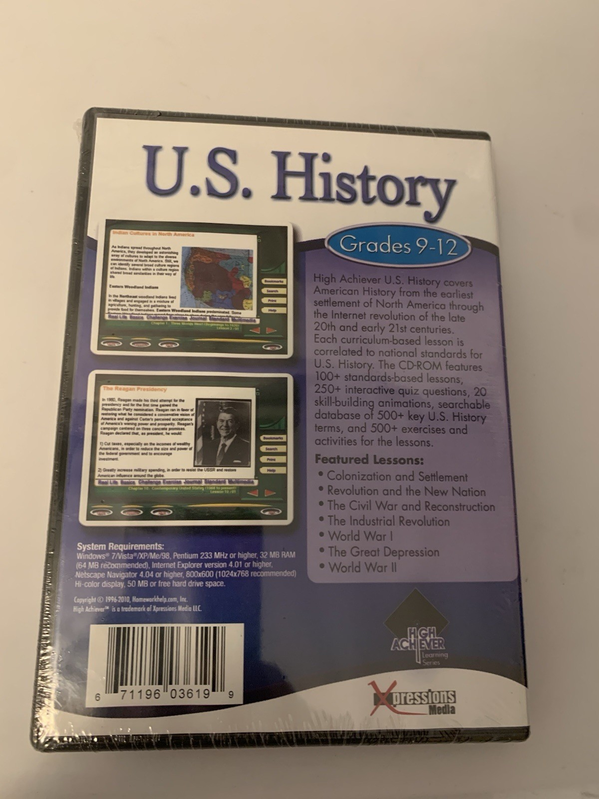 Pc Treasures High Achiever US History