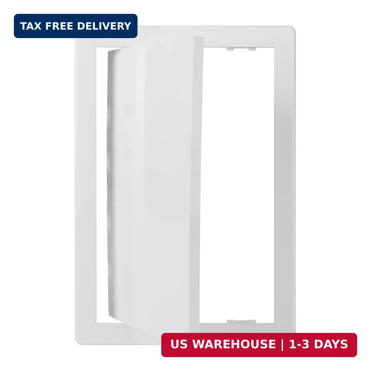 8 x 12 Access Panel for Drywall and Ceiling - White ABS Plastic Door Panel, Wall