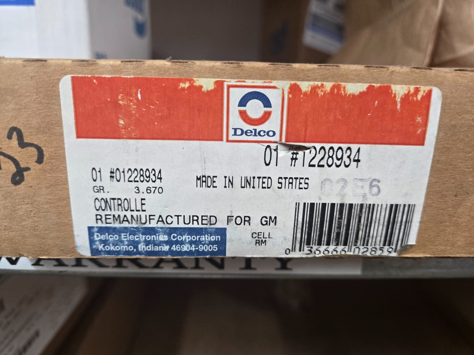GENUINE REMANUFACTURED FM ECM FOR VARIOUS 1991 - 1994 GM TRUCKS 88999167