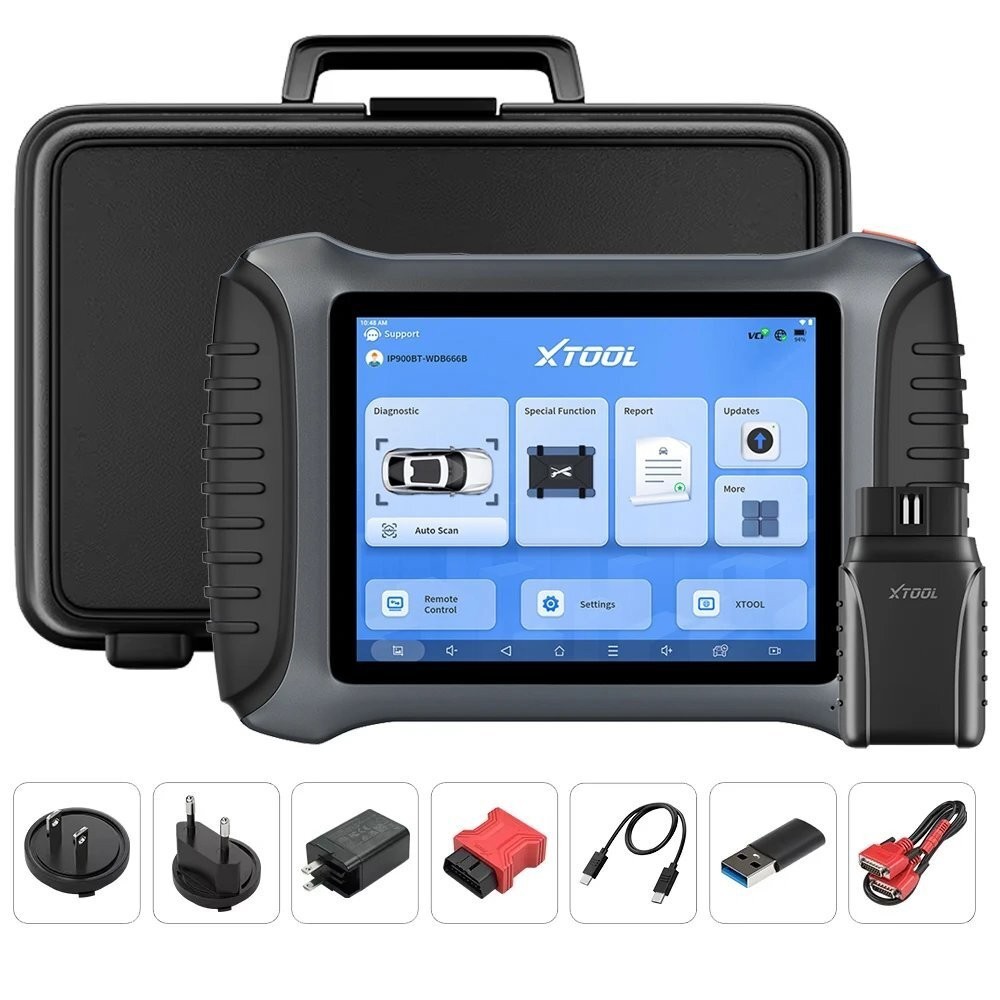 USED XTOOL IP900BT OBD2 Scanner AI-Assisted Wireless Diagnostic Tool Key Coding