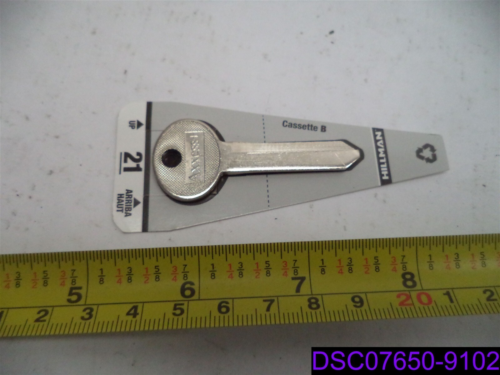 KEYKRAFTER # 21 BRASS, The Hillman Group 88018, Pkg of 4, UPC: 736511500219