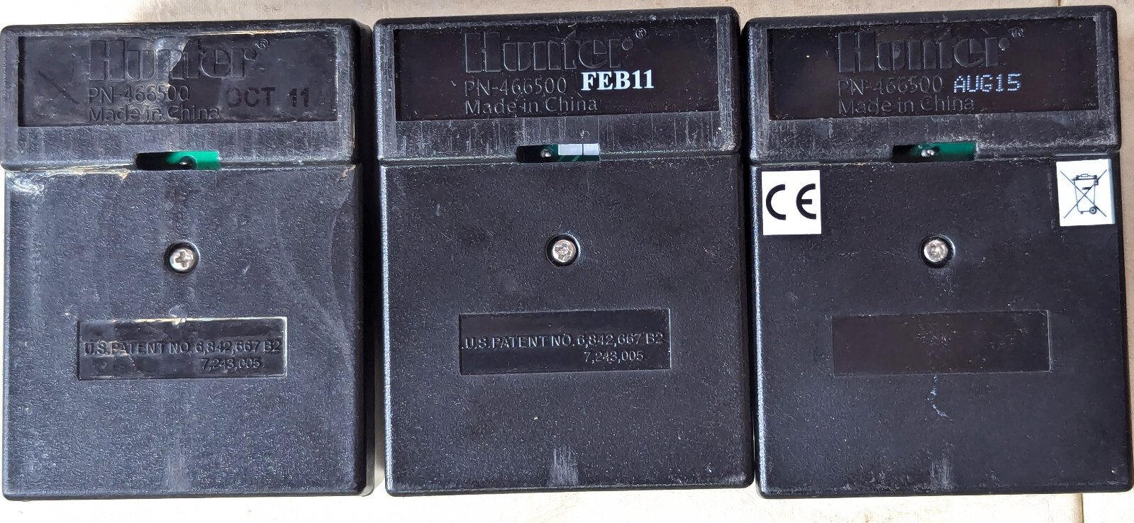 (3) Hunter PCM Main Module for PC-300 Series Timers Pro-C Base 466500 LOT OF 3