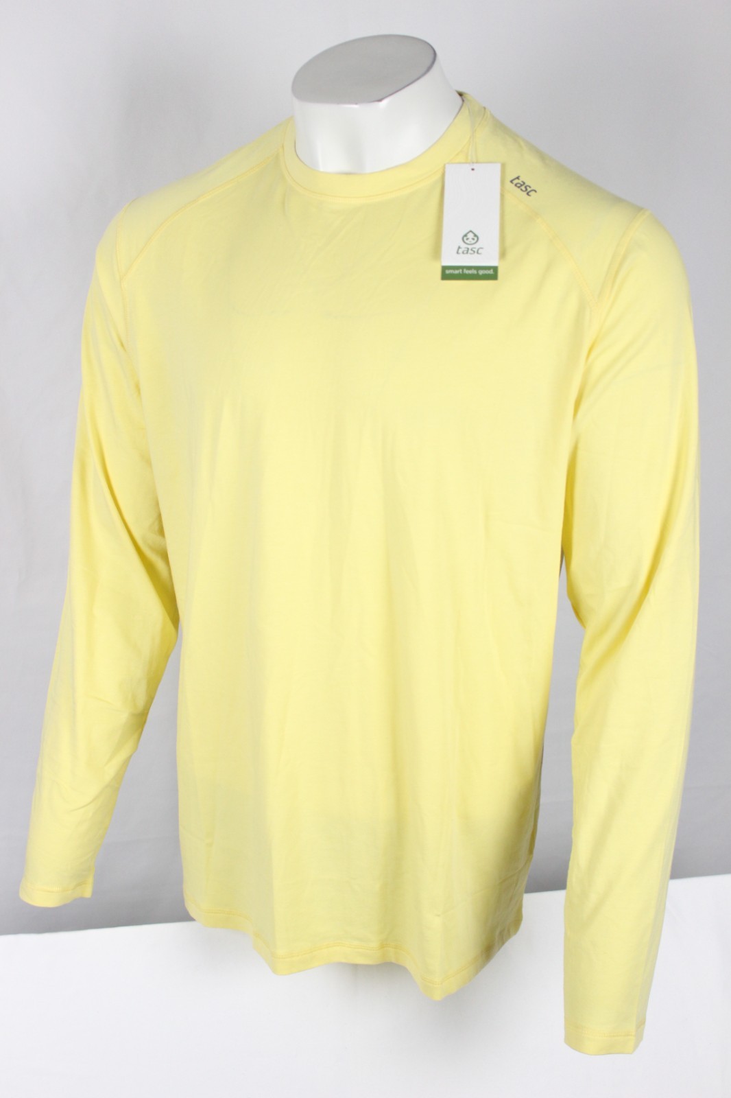 Tasc Men's Carrolton Tee Long Sleeve T Shirt Gym Training Summer Yellow