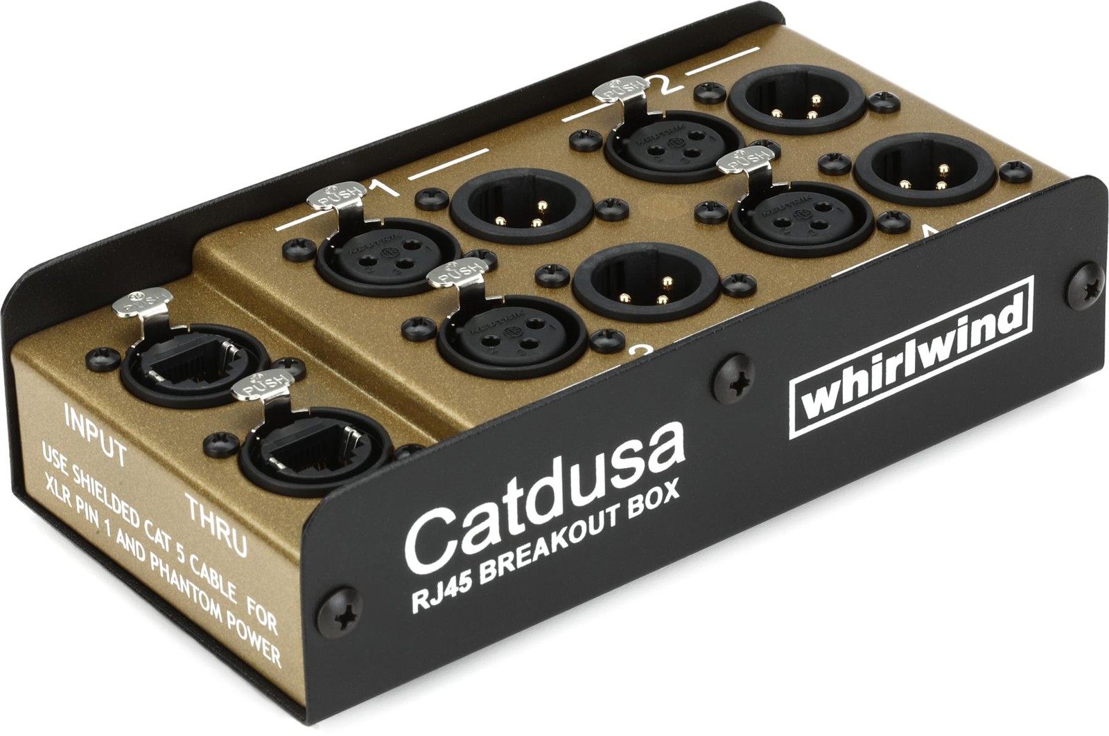 Whirlwind Catdusa Cat5 Connectable 4-channel Analog Snake Box