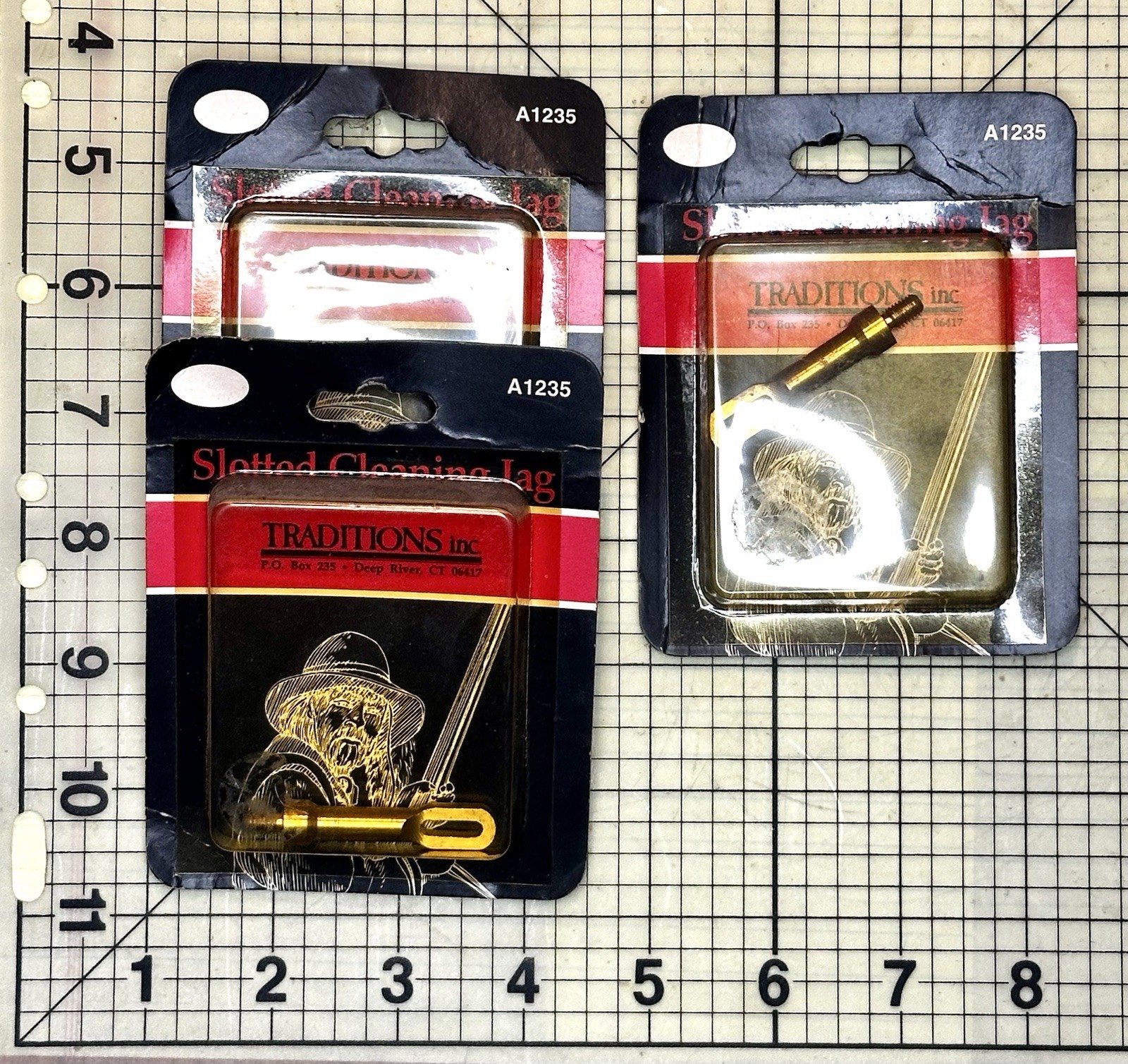 45 50 54 Cal Brass Slotted Cleaning Jag 10-32 Flintlock Percussion Muzzleloader