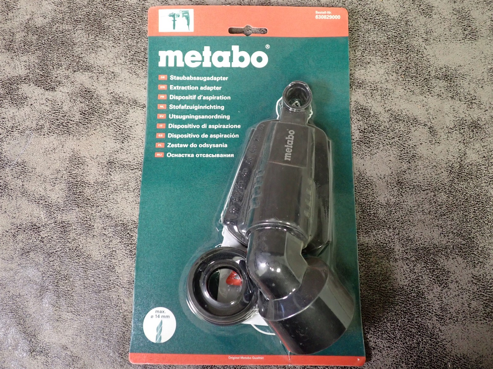 NEW Metabo 630829000 9/16" Dust Extraction Drill Adapter(BN311)