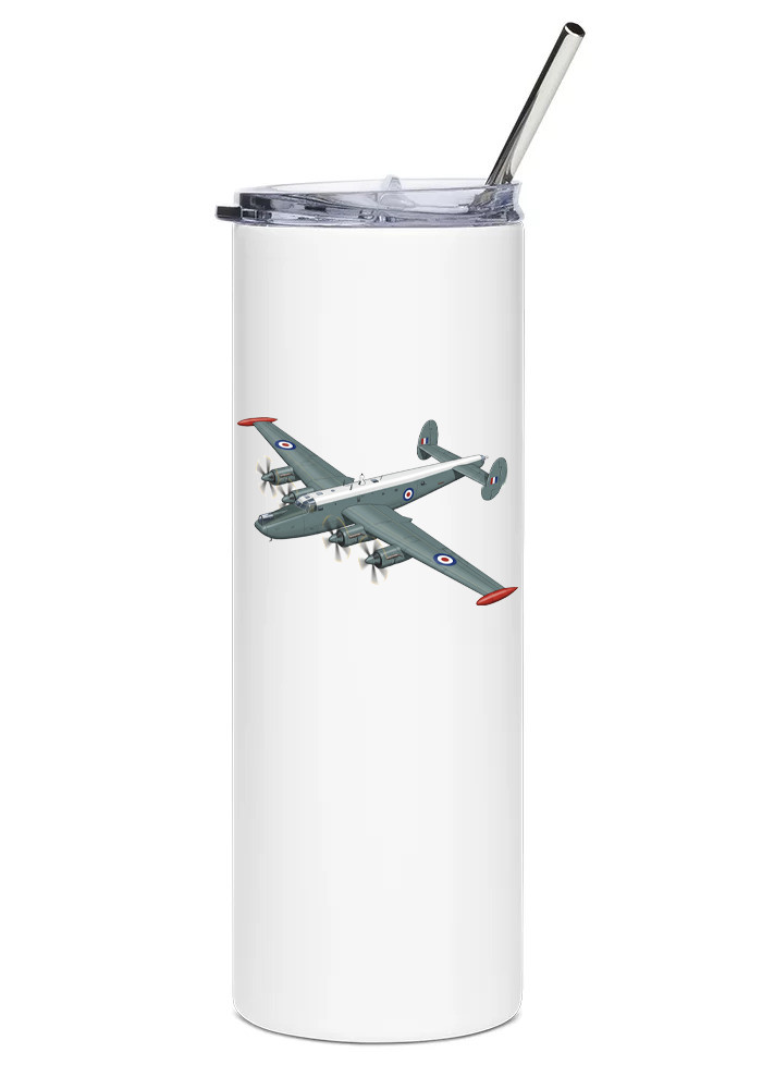 Avro Shackleton Stainless Steel Water Tumbler with straw - 20oz.