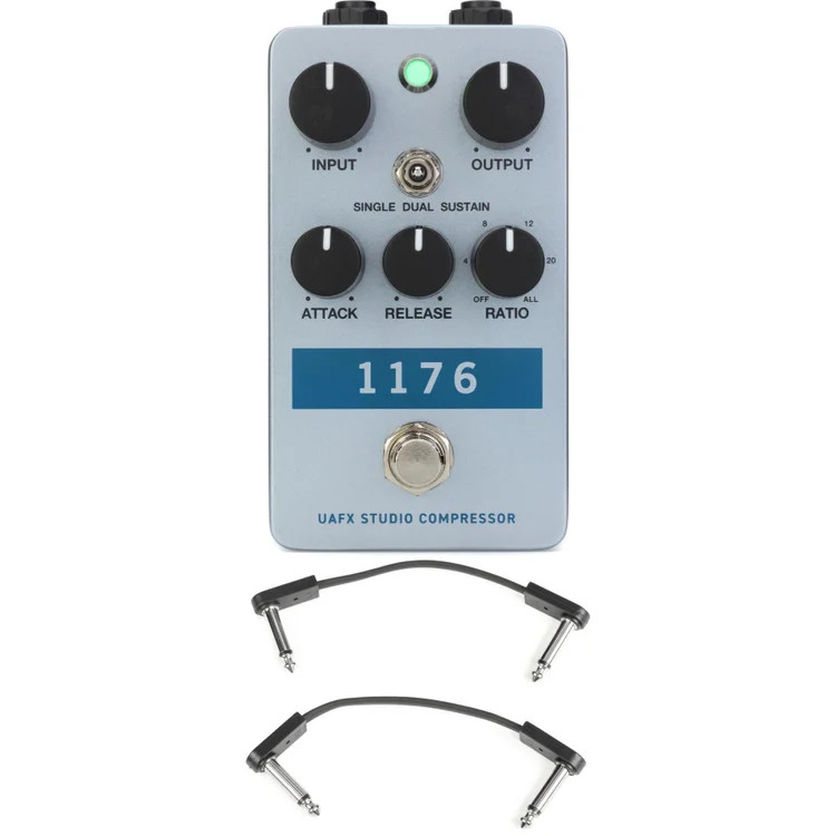 Universal Audio UAFX 1176 Studio Compressor Pedal with EBS Patch Cables